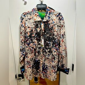 Robert Graham “Galaxy Complex”Rare Limited Edition Shirt 2XL ONLY 344 MADE NWT